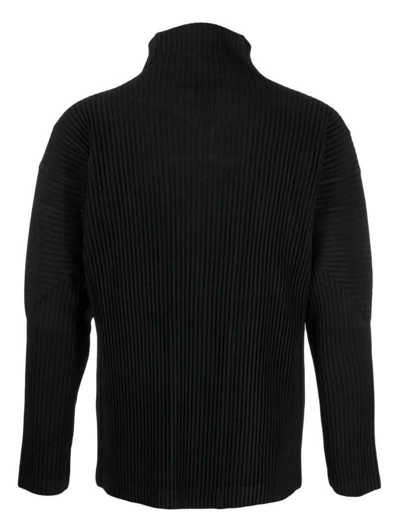 Black Basics PlissÃ_x0083_Â© Zip-up Jacket