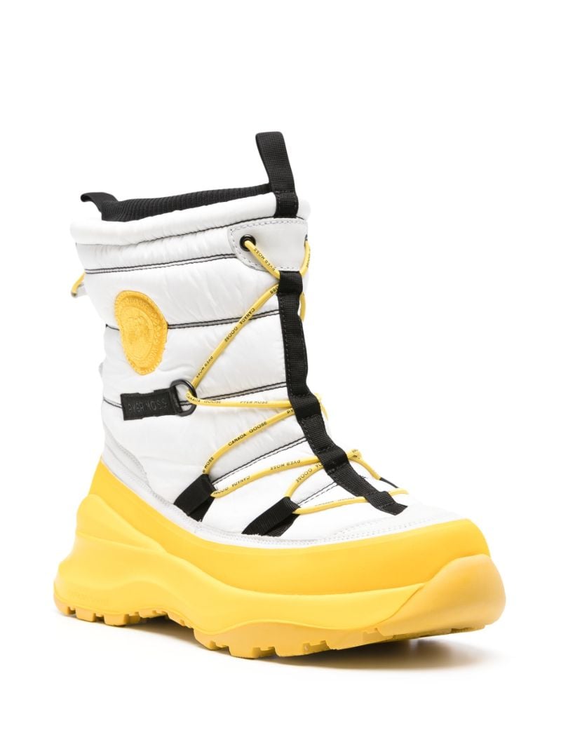 X Pyer Moss White Wild Brick 001 Boots