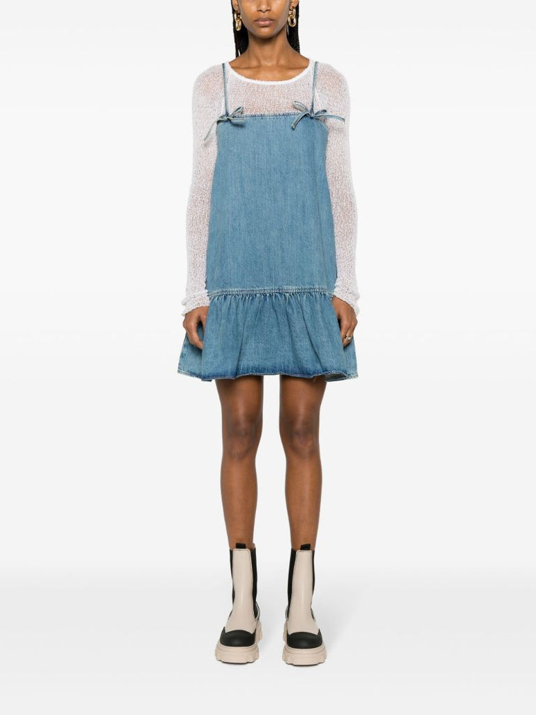 Blue Tint Denim Mini Dress