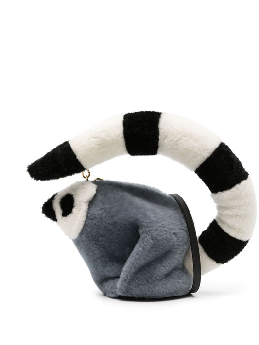 X Suna Fujita Grey Lemur Tote Bag