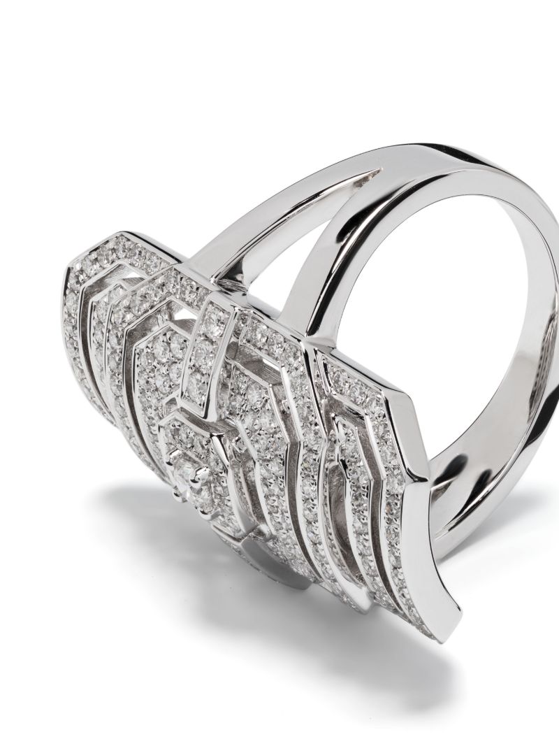 Silver Ring My Way Diamond Ring