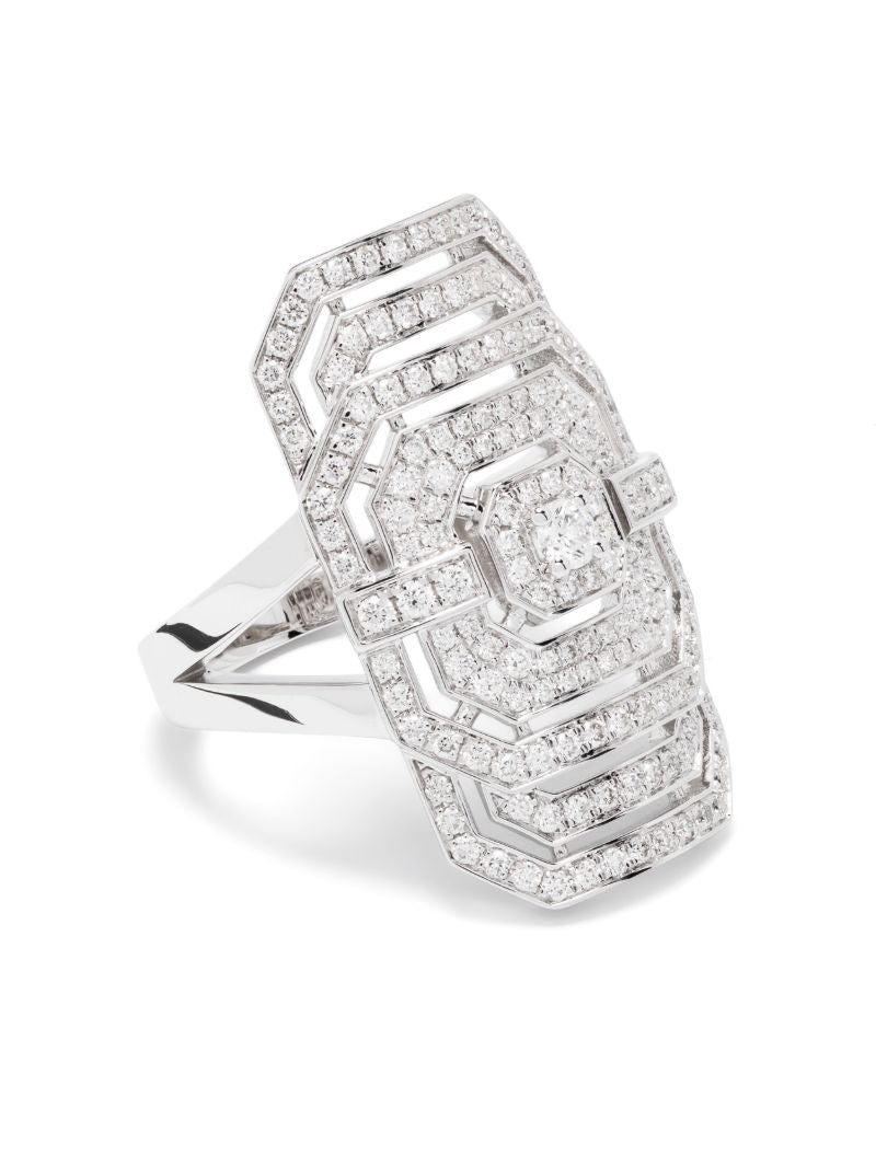 Silver Ring My Way Diamond Ring
