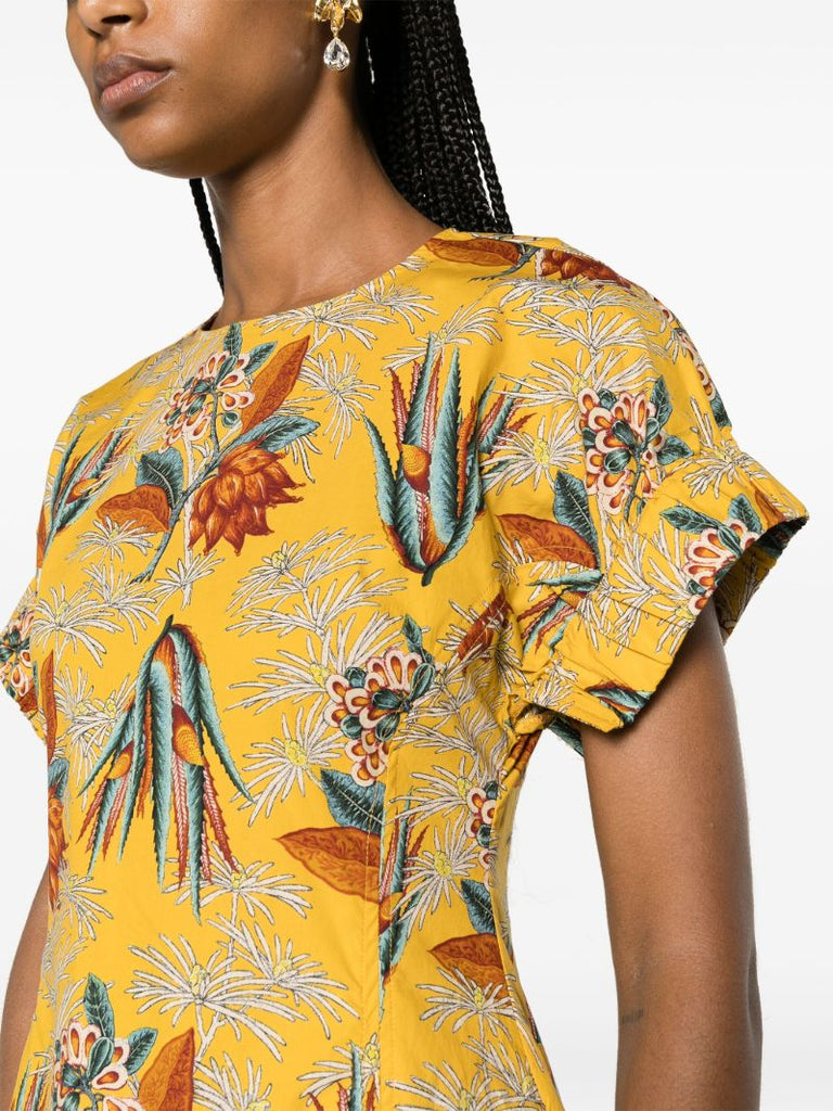 Yellow Devon Midi Dress