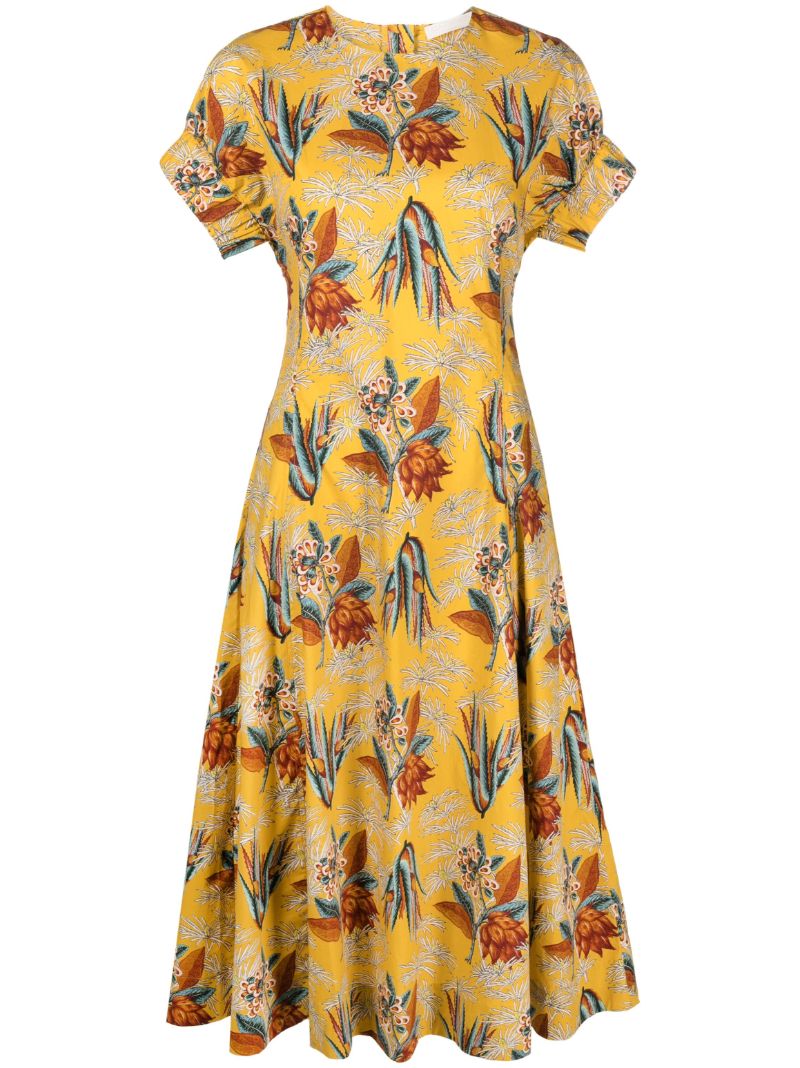 Yellow Devon Midi Dress