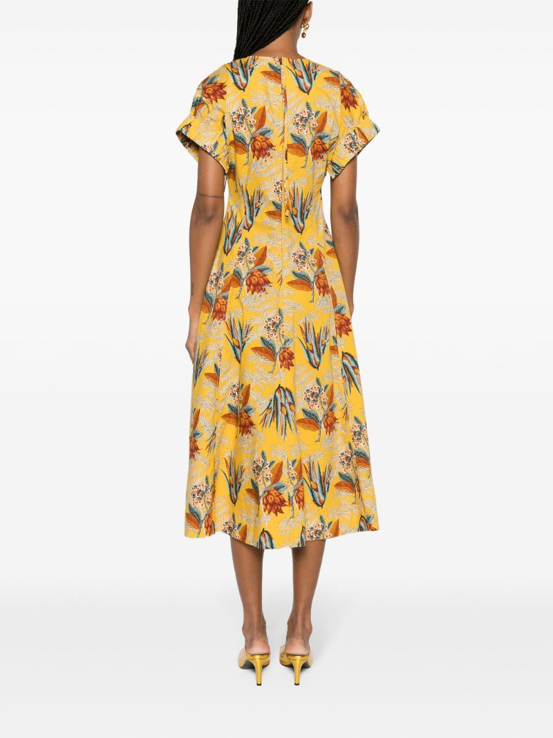 Yellow Devon Midi Dress