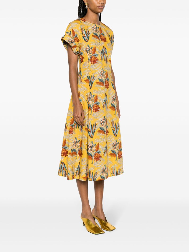 Yellow Devon Midi Dress