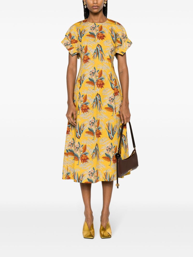 Yellow Devon Midi Dress