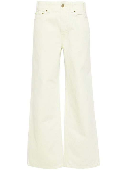 Green Elodie High-rise Straight Jeans