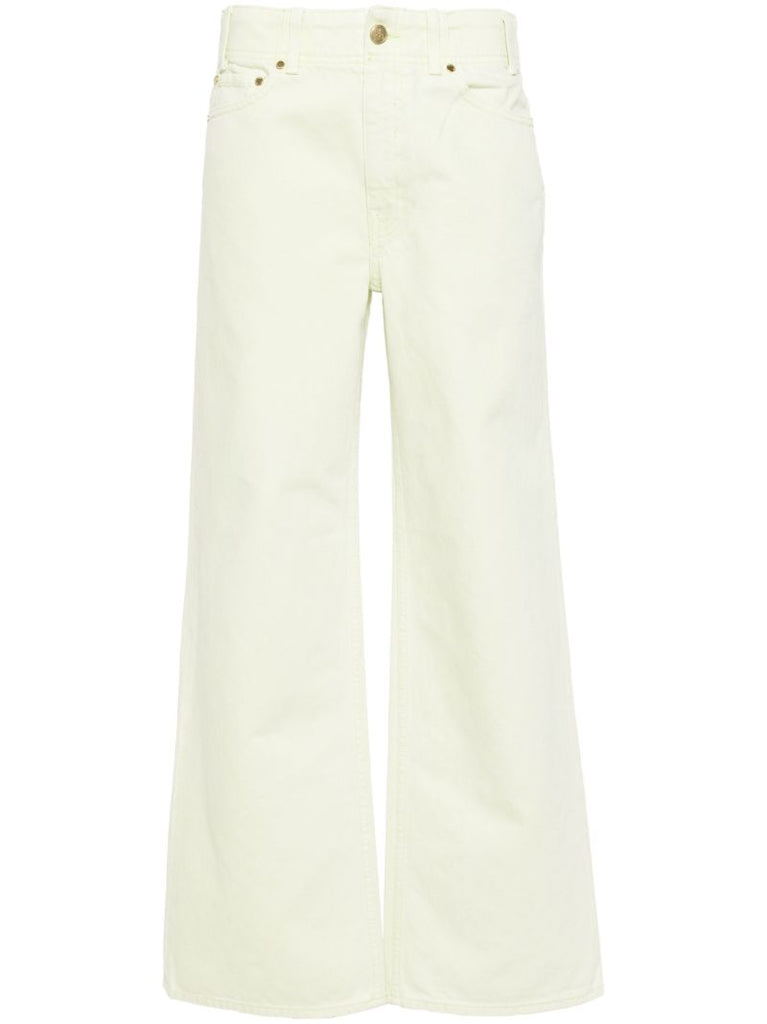 Green Elodie High-rise Straight Jeans