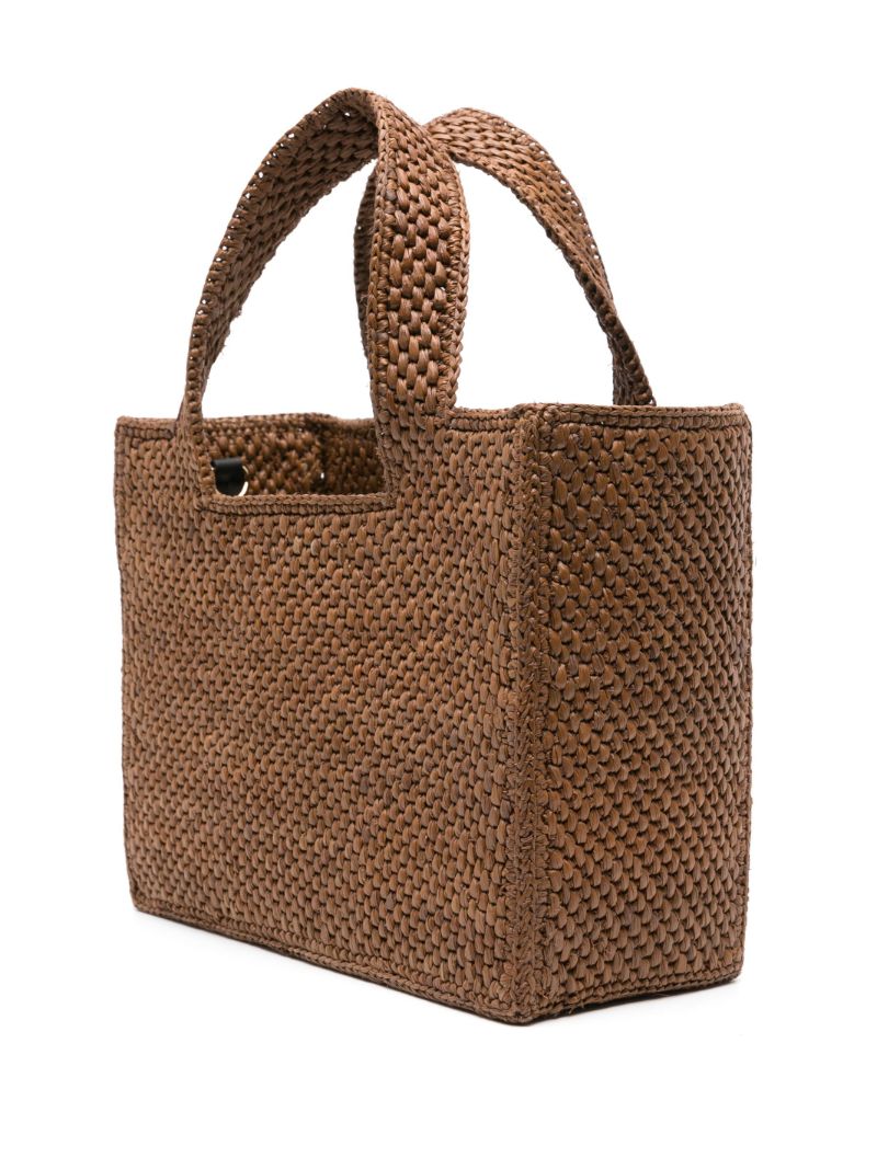 X Suna Fujita Brown Lemur Small Font Tote Bag