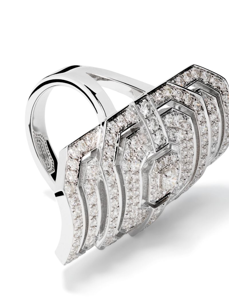 18k White Gold Ring My Way Xxl Diamond Ring