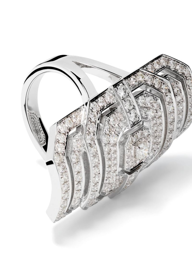 18k White Gold Ring My Way Xxl Diamond Ring