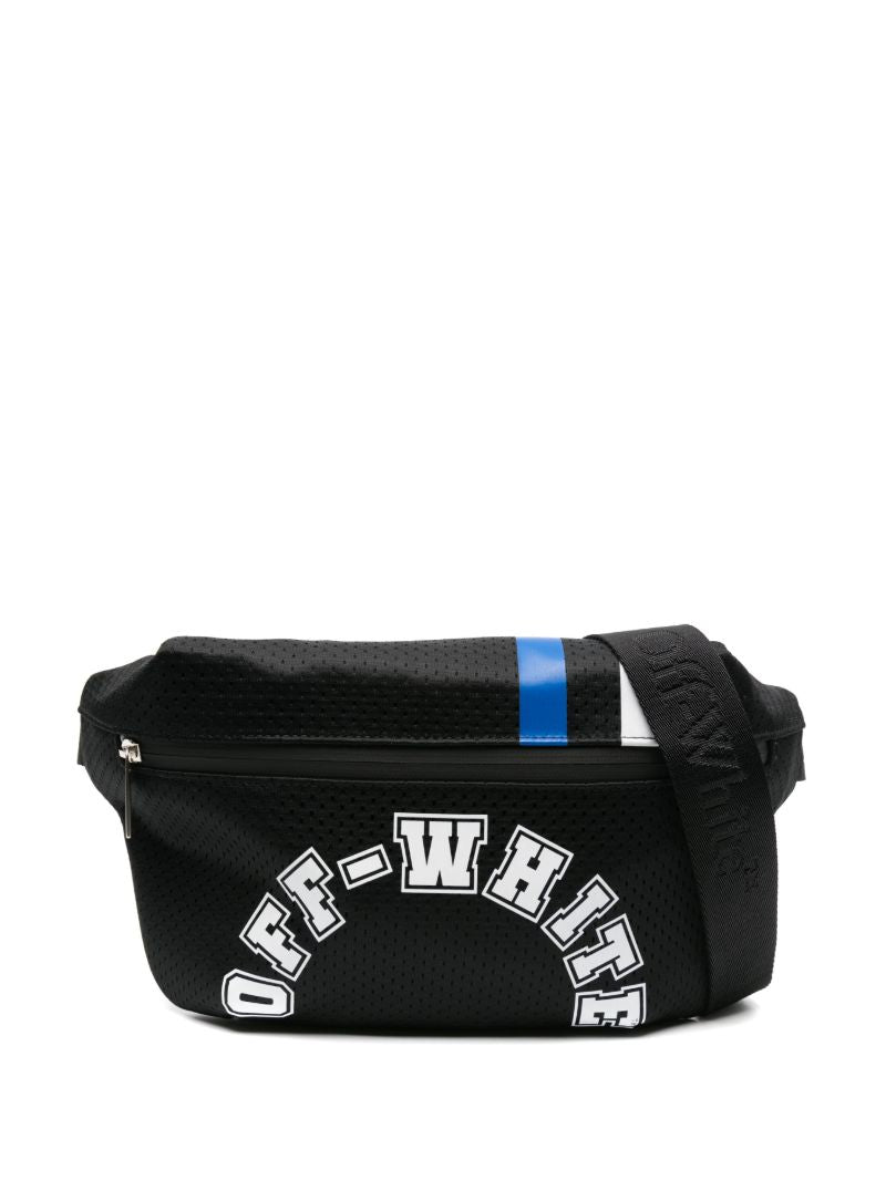 Black Outdoor Baseball Logo-print Belt Bag
