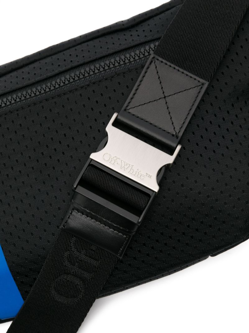 Black Outdoor Baseball Logo-print Belt Bag