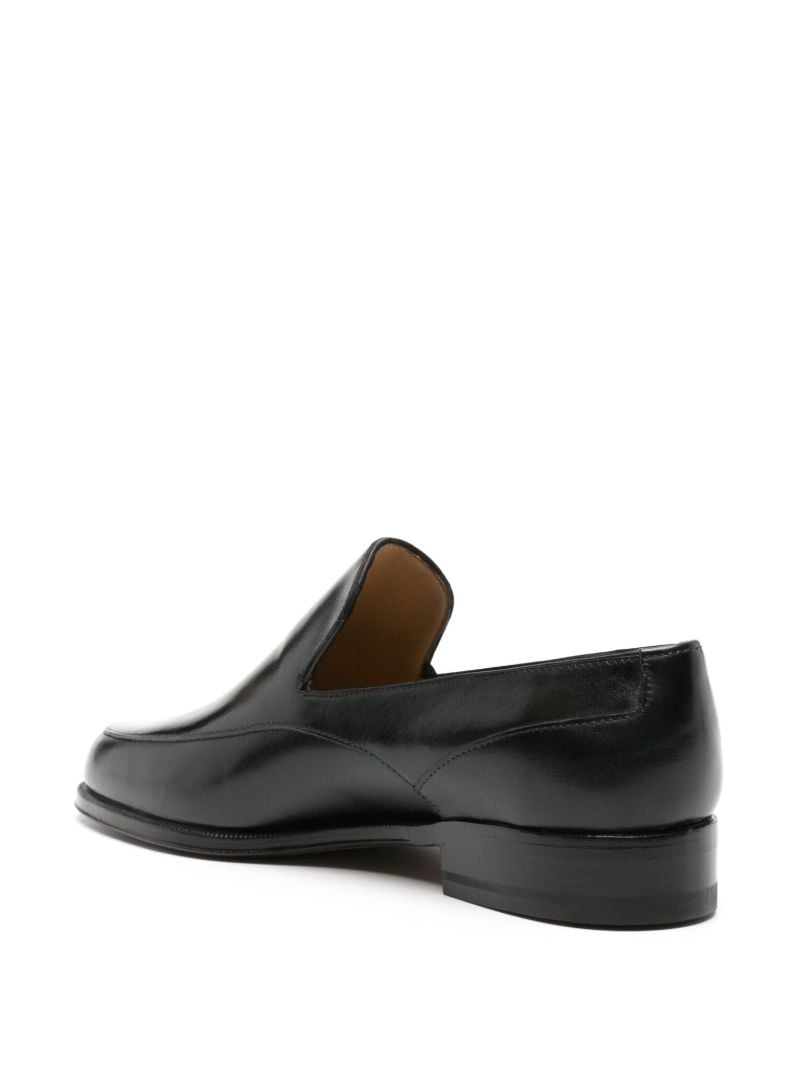 Black Enzo Leather Loafers