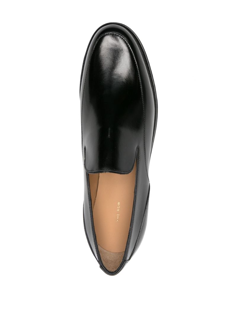 Black Enzo Leather Loafers
