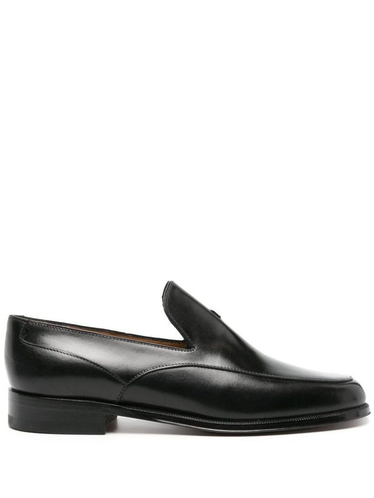 Black Enzo Leather Loafers