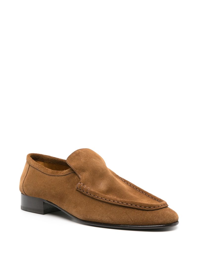 Brown Suede Loafers