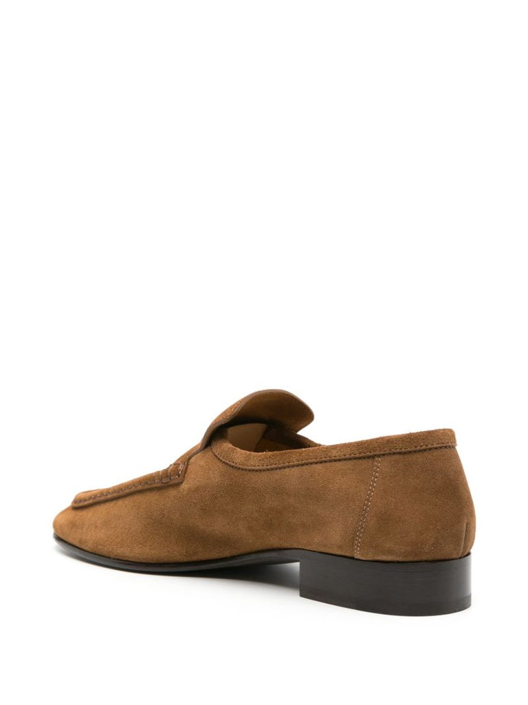 Brown Suede Loafers
