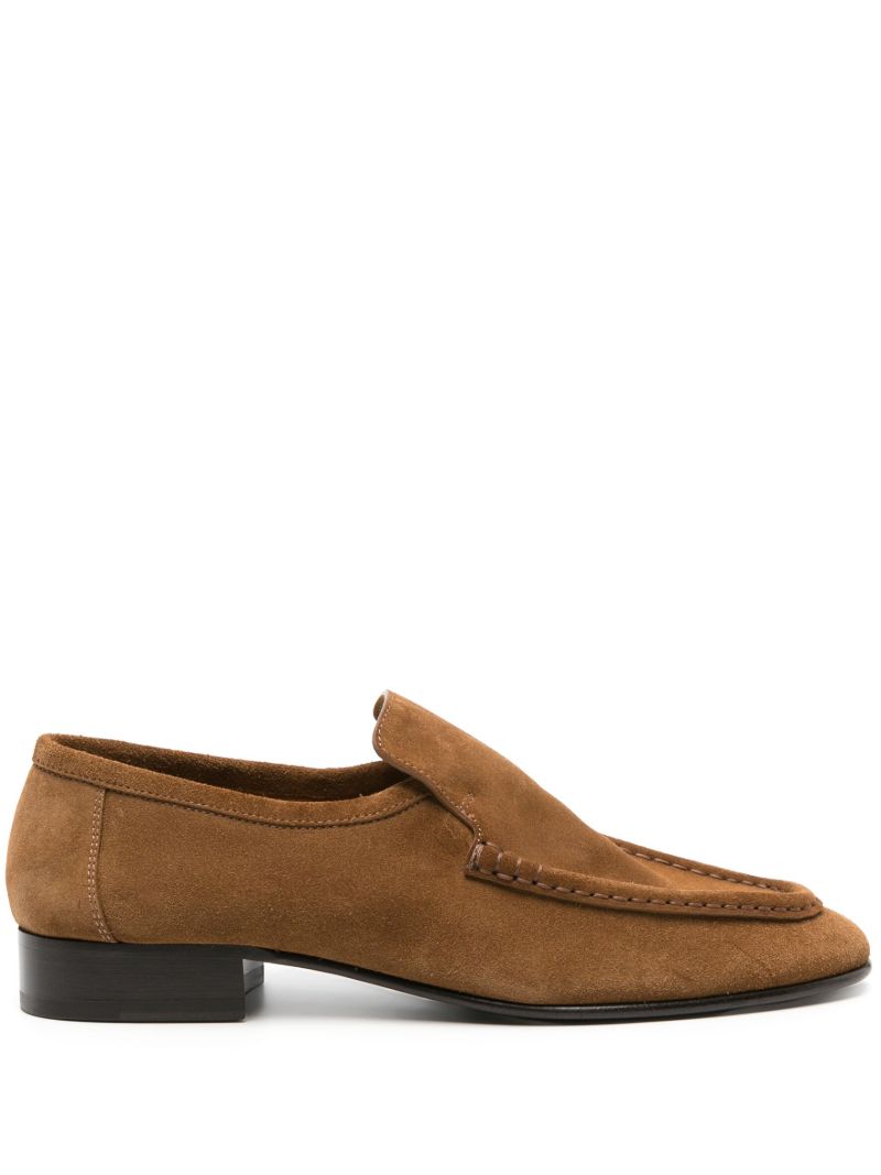 Brown Suede Loafers