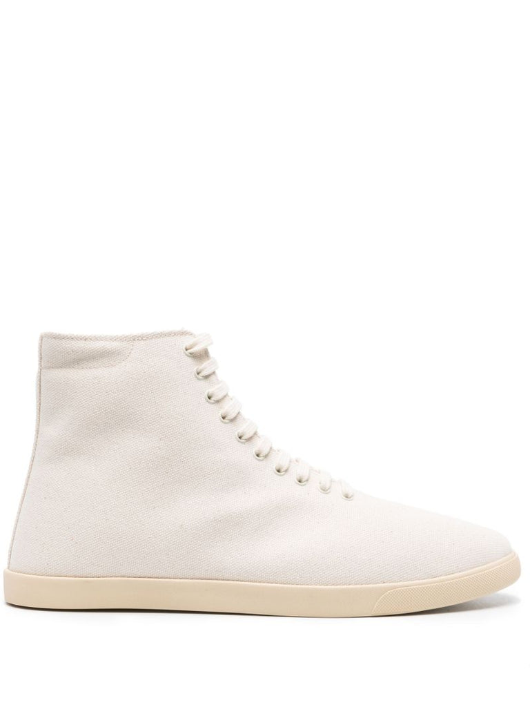 Neutral Sam High-top Canvas Sneakers