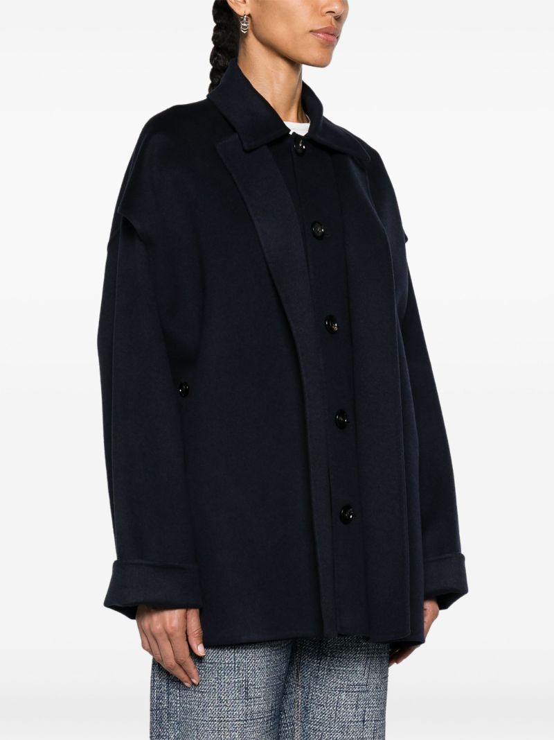 Blue Layered Single-breasted Jacket
