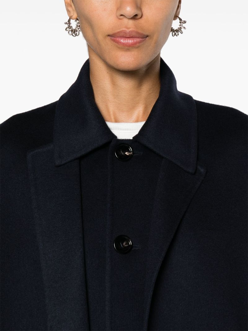 Blue Layered Single-breasted Jacket