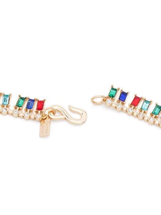 Gold-tone Baguette Hook Necklace