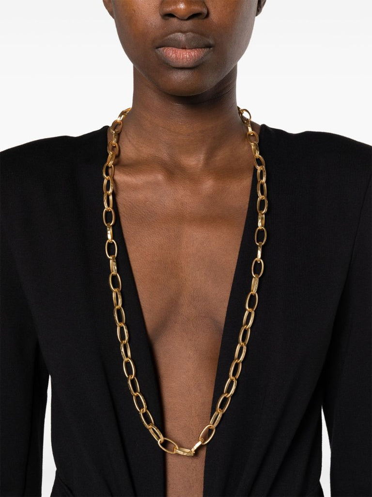 Gold-tone Cable-knit Necklace
