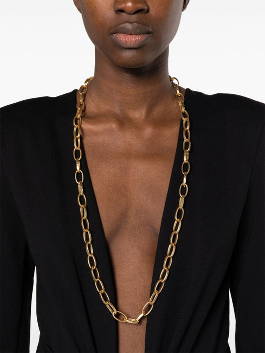 Gold-tone Cable-knit Necklace