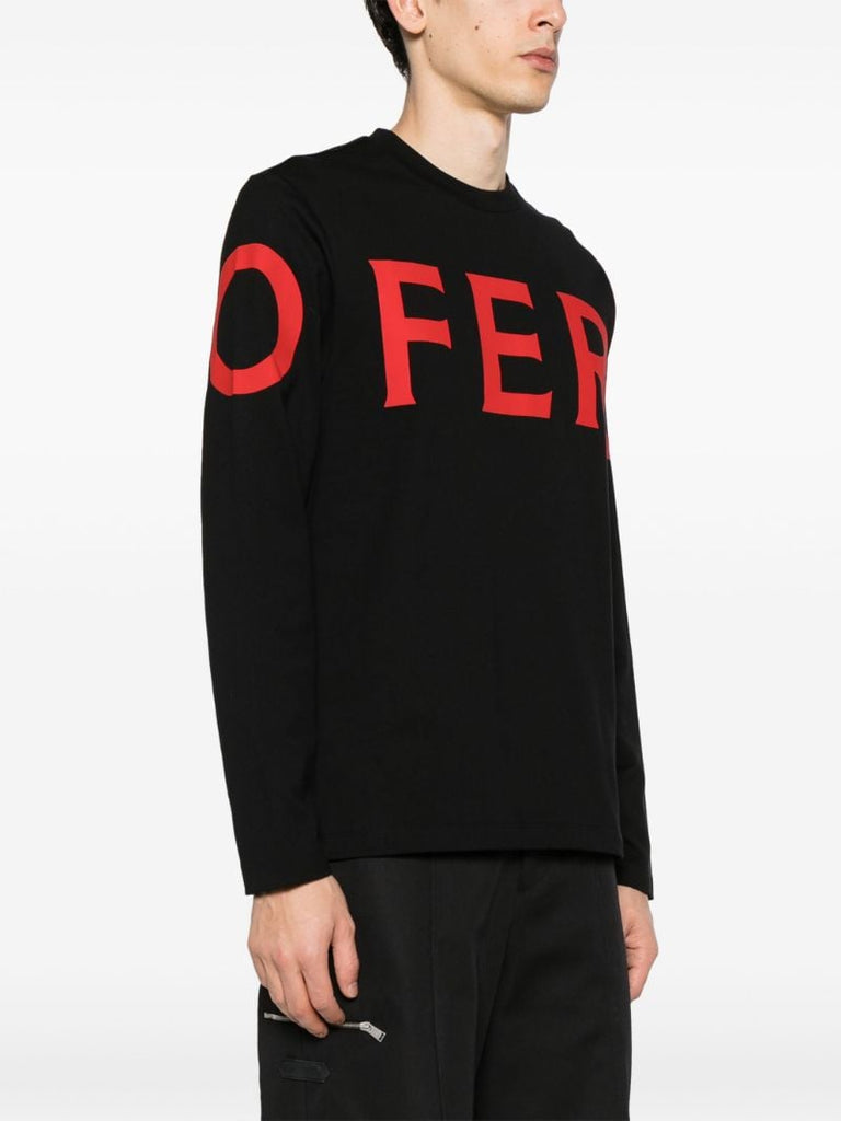 Black Logo-print Cotton T-shirt