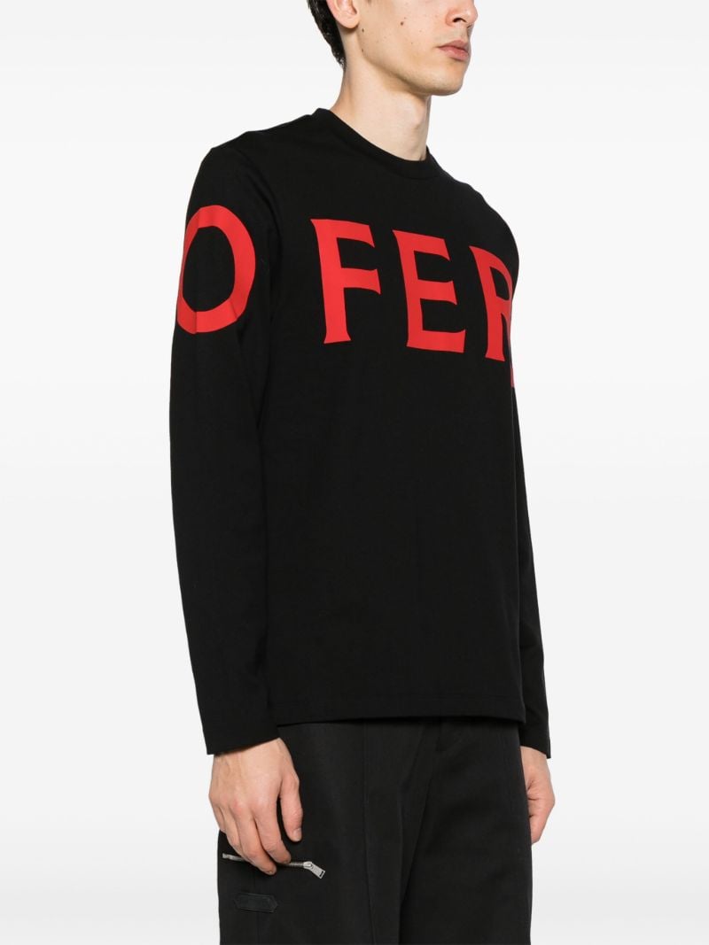 Black Logo-print Cotton T-shirt