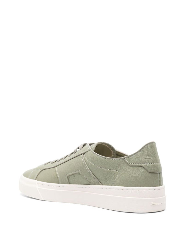 Green Leather Sneakers