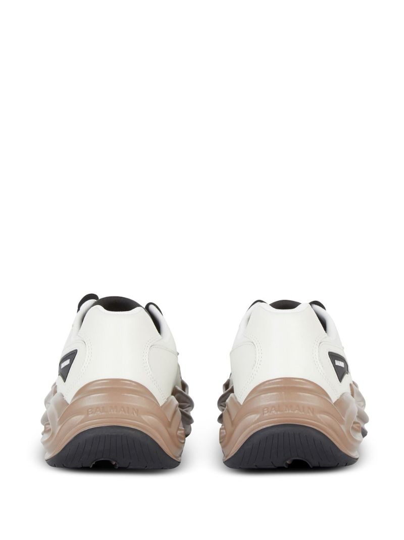 White Run-row Panelled Sneakers