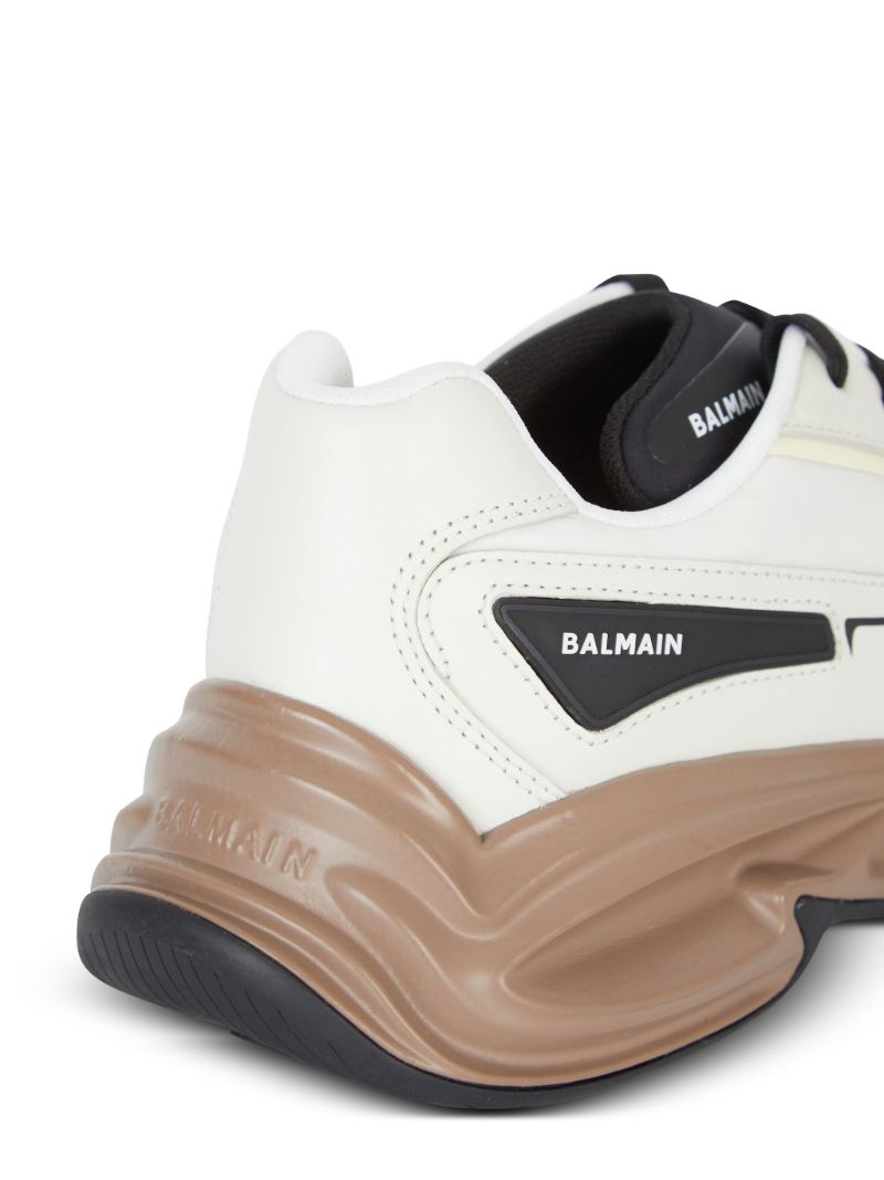 White Run-row Panelled Sneakers