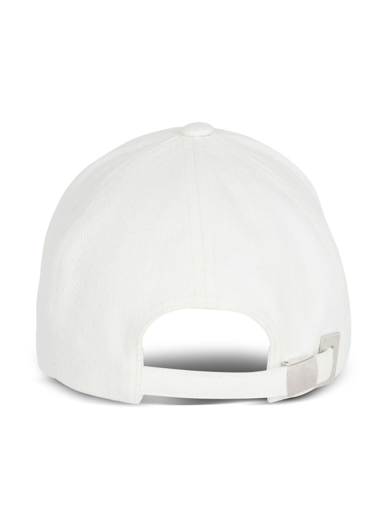 White Signature Cotton Baseball Cap