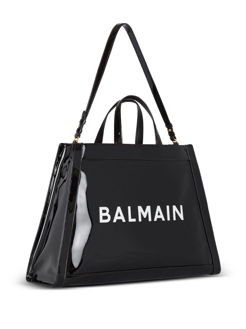 Black Olivier's Cabas Vinyl Leather Bag