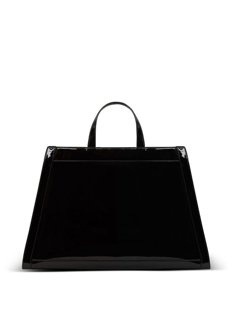 Black Olivier's Cabas Vinyl Leather Bag