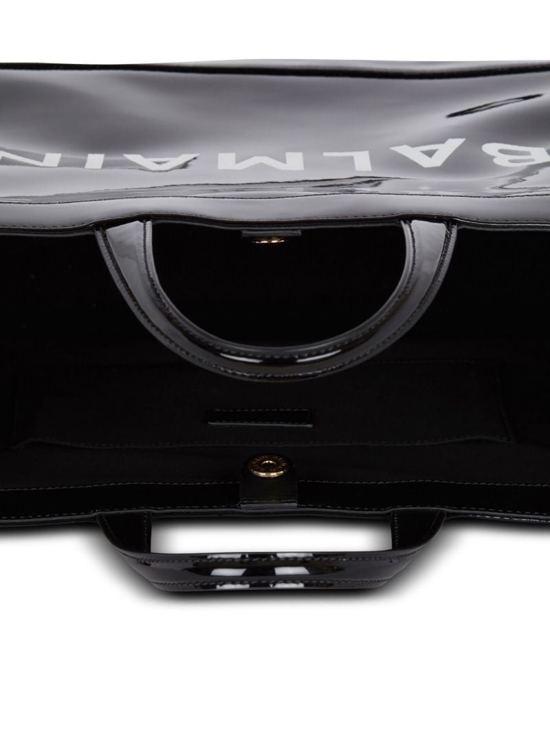 Black Olivier's Cabas Vinyl Leather Bag
