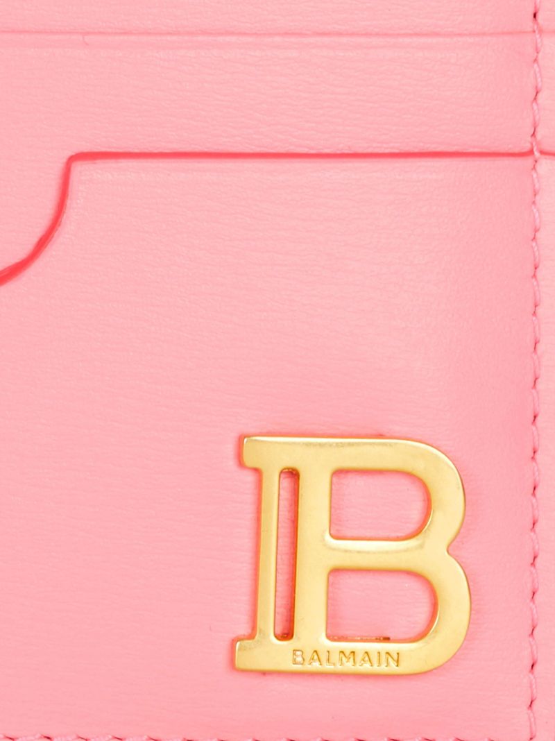Pink B-buzz Leather Card Holder