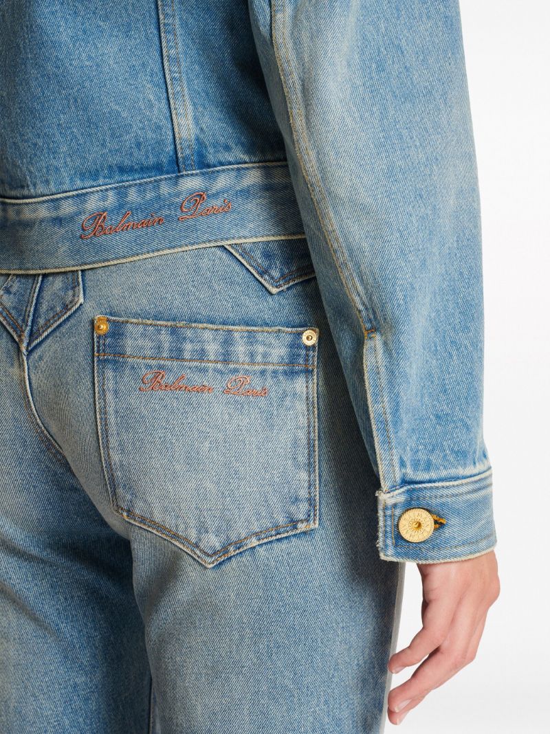 Blue Washed Denim Jacket