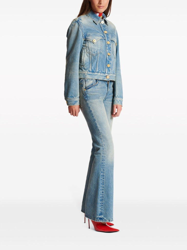 Blue Washed Denim Jacket