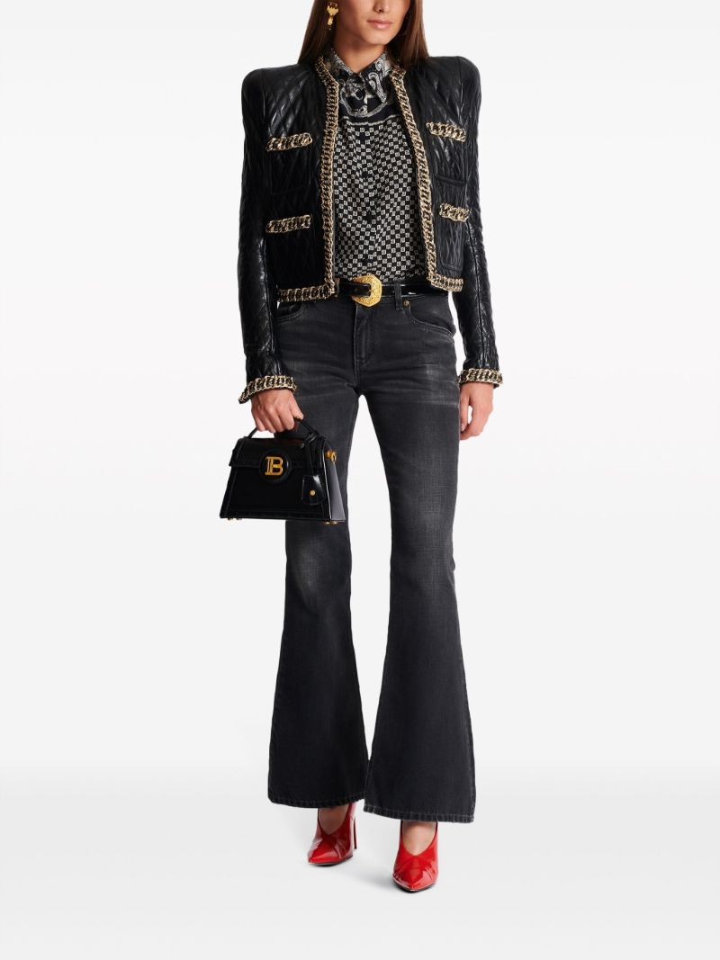 Black Paisley Silk Shirt