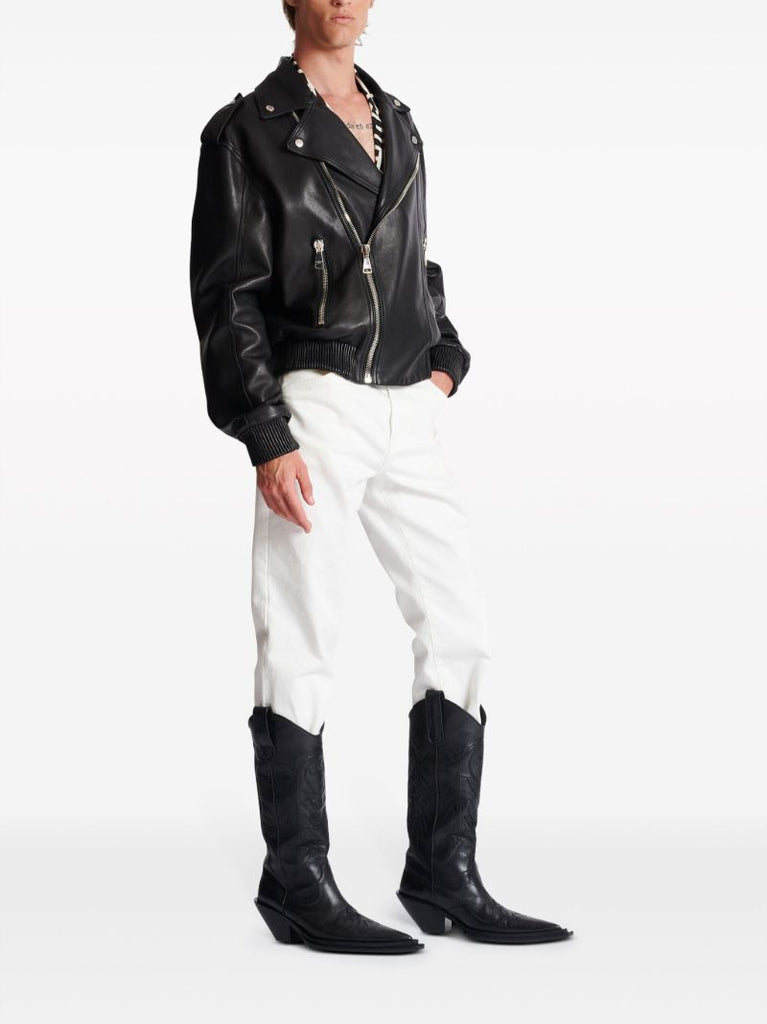 Black Leather Biker Jacket
