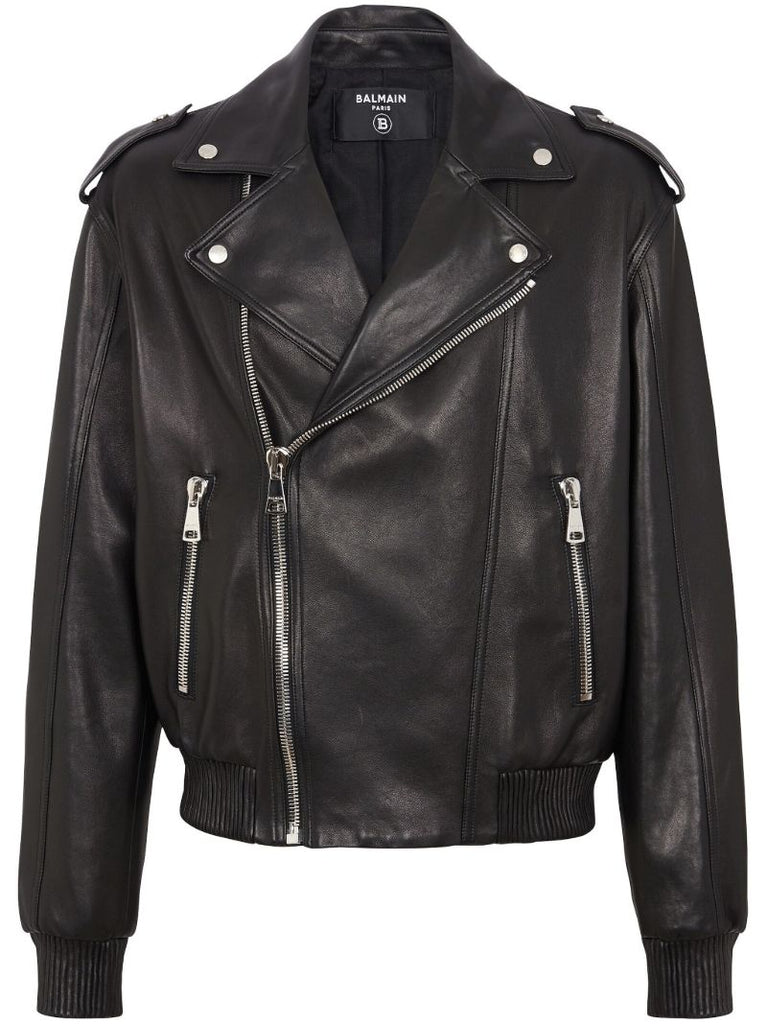 Black Leather Biker Jacket