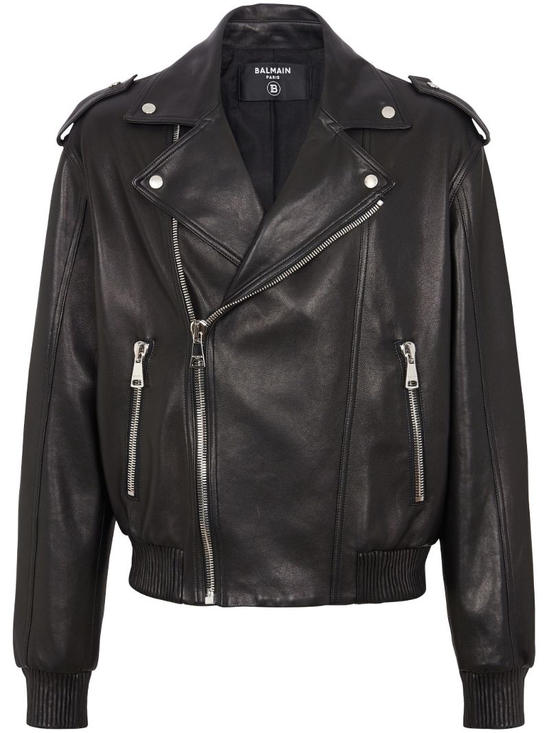 Black Leather Biker Jacket