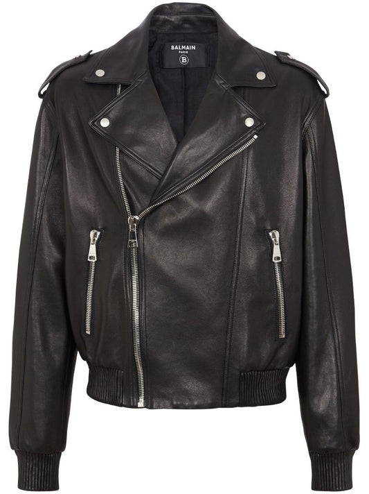 Black Leather Biker Jacket