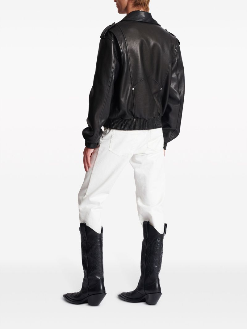 Black Leather Biker Jacket