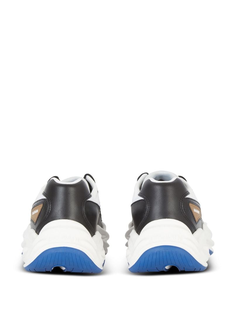 White Run-row Panelled Sneakers