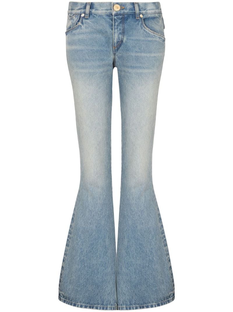 Blue Western Low-rise Bootcut Jeans